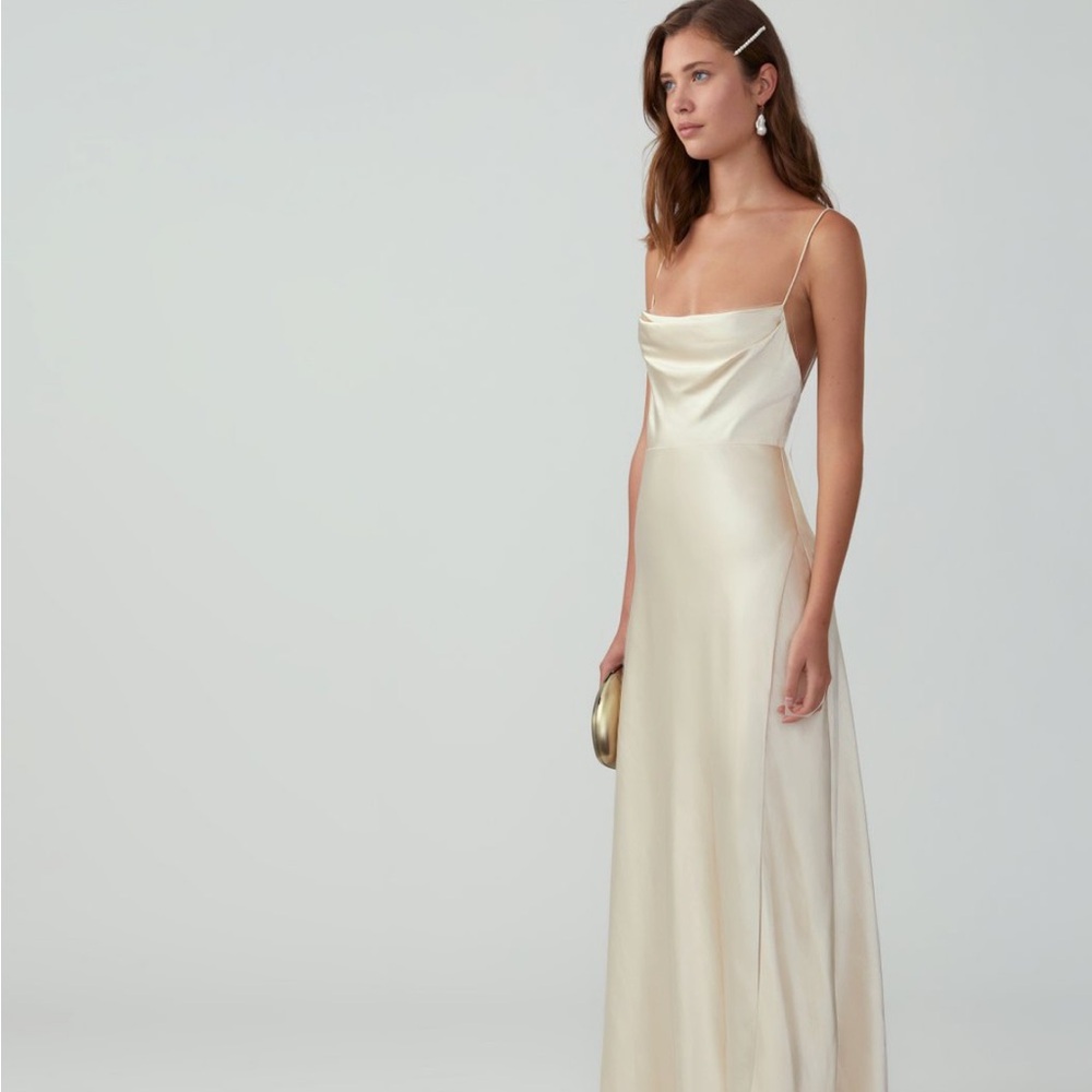 Strappy Draped Gown
